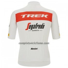 Maglia 2022 Trek-Segafredo Manica Corta Rosso Bianco